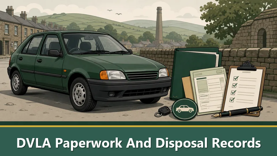 DVLA کاغذی کارروائی اور ضائع کرنے کے ریکارڈ